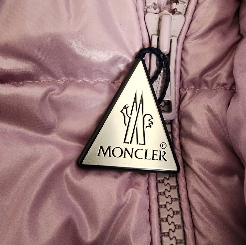 Moncler Lavender & Mint Colorblock Puffer Jacket with Hood - Picture 2 of 16